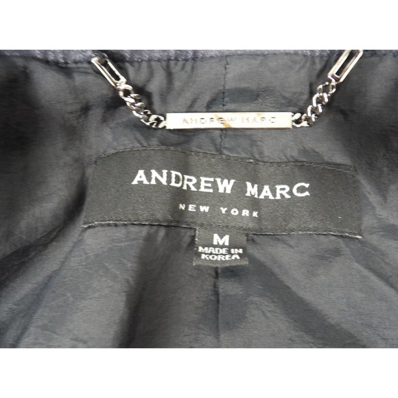 Andrew Marc Women's Long Denim Jacket Size Medium #2116 - Picture 2 of 7